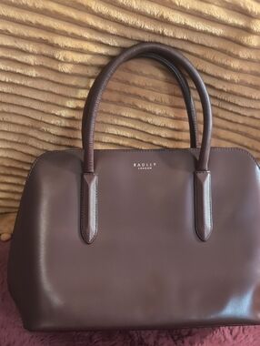 Radley London Smooth Leather Tote Bag in Dark Brown